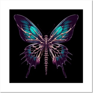 Skeleton Butterfly Posters and Art